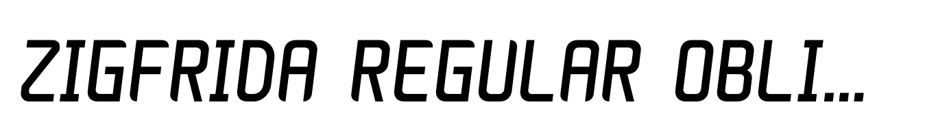 Zigfrida Regular Oblique Cyrillic